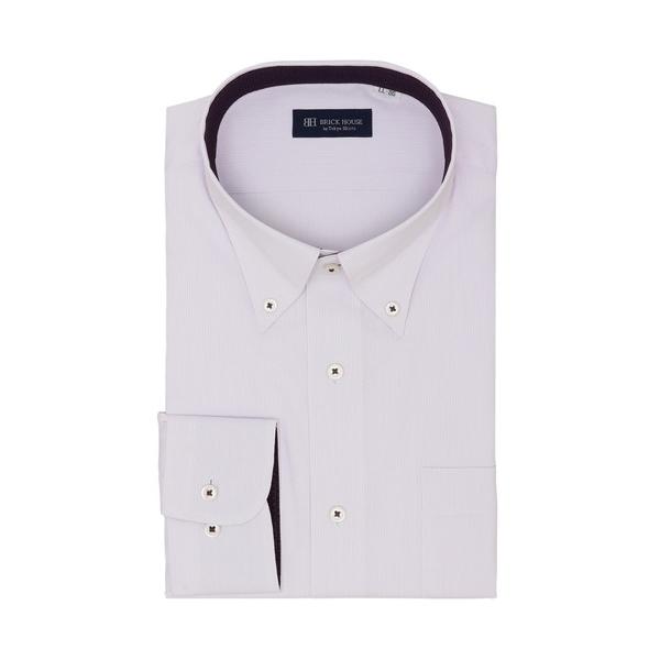 フォーマル シャツ 透け防止 形態安定ノーアイロン ボタンダウン 長袖ビジネスワイシャツ メンズ