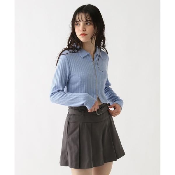 tシャツ ダブルZIPクロップド長袖/AND YUA ANY/251530 キッズ 子供服 女の子