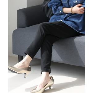 パンツ 極伸びストレッチテーパードパンツ レディース