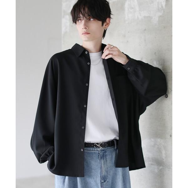 シャツ 「防シワ」コンフォートリラックスドルマン長袖シャツ メンズ レディース