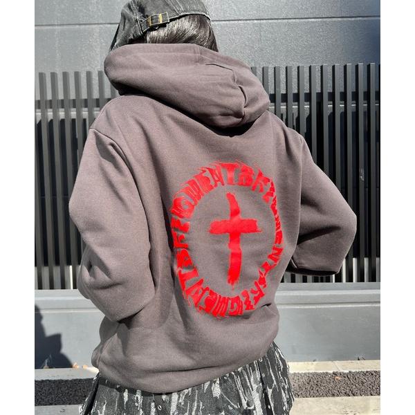 パーカー サークルクロスZIPパーカー レディース メンズ