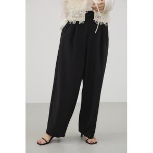スラックス パンツ オーバルタックワイドパンツ レディース