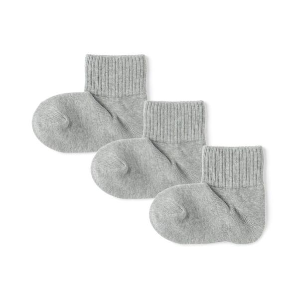 靴下 キッズ　足なり直角　ショート丈靴下（３足組） キッズ 子供 男の子 女の子