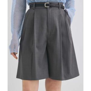 パンツ ツータックデザインキュロット レディース