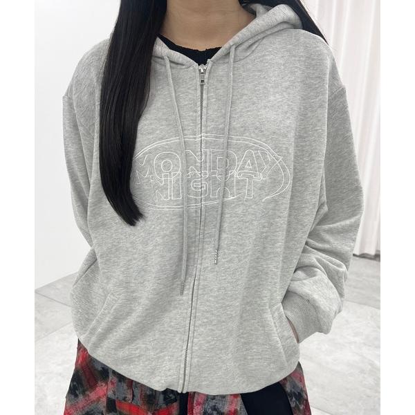 パーカー MONDAY NIGHTダブルZIPパーカー レディース メンズ