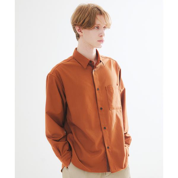 シャツ イミテーションウール リラックスシャツ / レギュラーカラーシャツ メンズ レディース