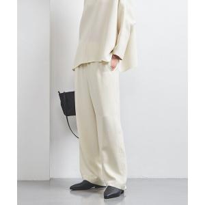 パンツ COMFY ストレート イージーパンツ WHITE -UVカット ウォッシャブル- レディース