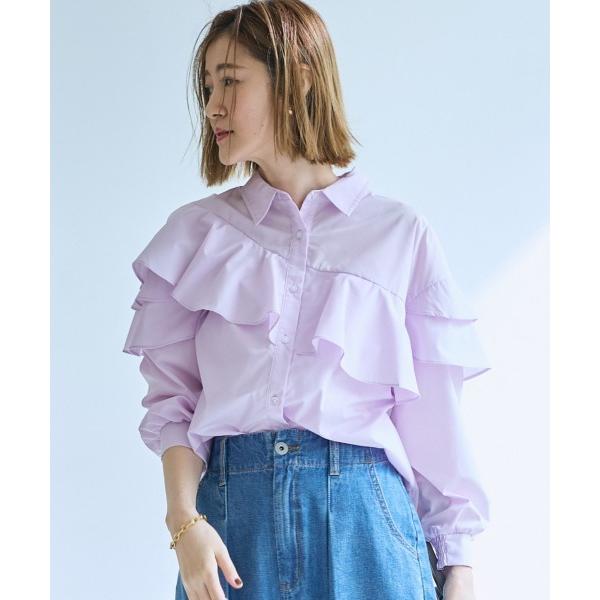 ブラウス シャツ 「大きいサイズ」アシンメトリーフレアブラウス「OtonaSMILE」 レディース