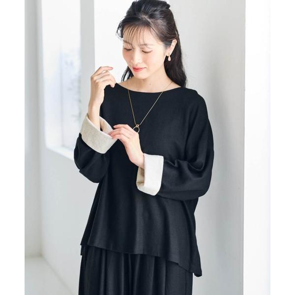 ジャケット ノーカラージャケット 「大きいサイズ」２WAY麻混ジャケット「Otona Purete」...