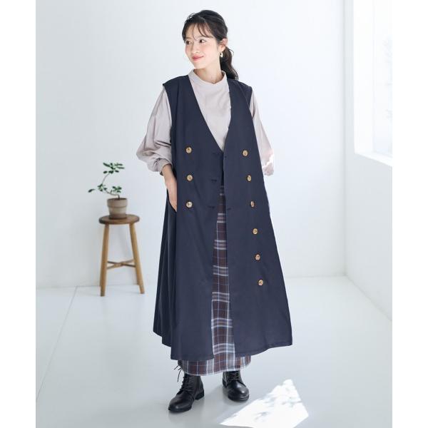 ベスト ジレ 「大きいサイズ」Aラインジレ「Otona Purete」 レディース