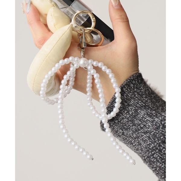 Beaded Big Ribbon Charm/ビーズビッグリボンチャーム ストラップ
