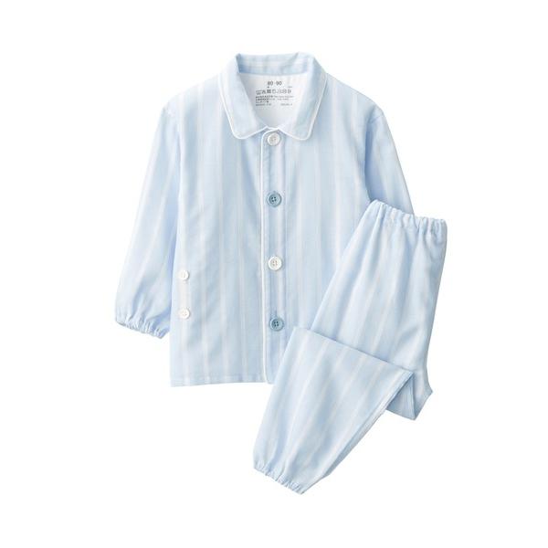 パジャマ ベビー　脇に縫い目のない　二重ガーゼお着替えパジャマ キッズ 子供 男の子 女の子