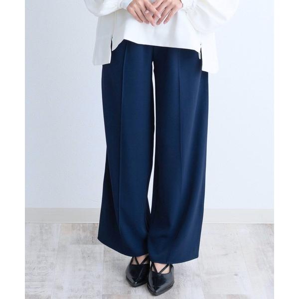 マタニティ 入学式 入園式 卒園式 センタープレス ワイドパンツ 「マタニティ/産後」「単品」