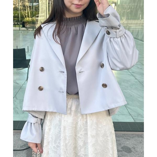 トレンチコート コート 「華やか・主役級」ショートトレンチ レディース