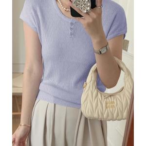 anuke（アンヌーク） tシャツ Typewriter Shirring Tops レディース