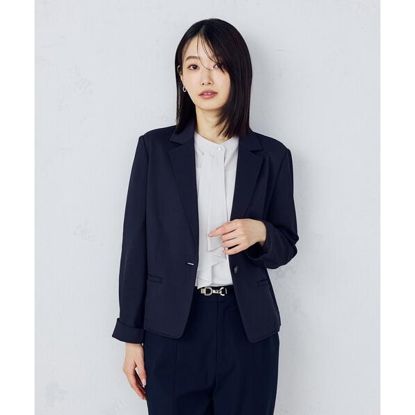 ジャケット テーラードジャケット 鹿の子 テーラードジャケット レディース