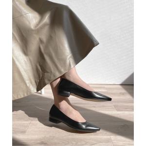 パンプス iCoN COLORS / ポインテッドトゥ フラットパンプス