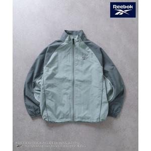 ブルゾン ジャンバー 「REEBOK」 ラグラン 袖ライン パイピング ドロスト ナイロンジャケット レディース メンズ