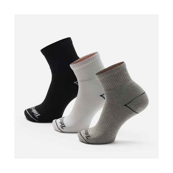 靴下 オールジェンダー 3パック ボーデン フル クッション クォーター ソックス メンズ レディー...