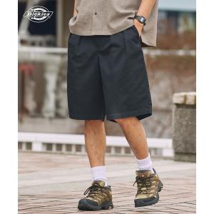 チノパン Dickies/ディッキーズ 別注 TCツイル ツータック イージーワイドハーフパンツ「THE CRAFT CREW PRODUCTS」