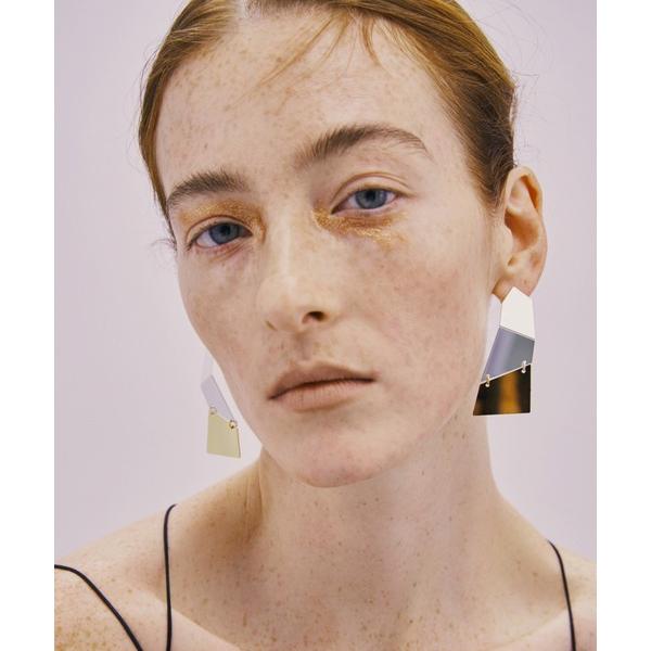 ピアス LAPUIS(ラピュイ) Puzzle Plate pierced earrings レディ...