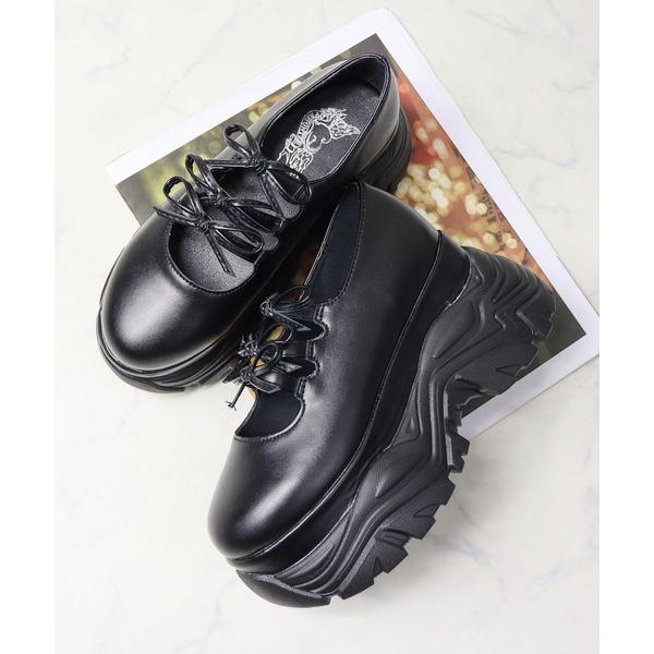 スニーカー LOVE HUNTER 厚底トリプルリボンメリージェーンスニーカー(2203) レディー...