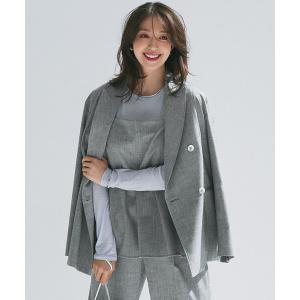 ジャケット テーラードジャケット ヘリンボーンループツイード