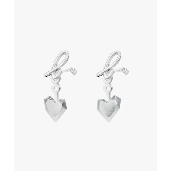 ピアス 2way ハート ピアス ”Carving of love” レディース