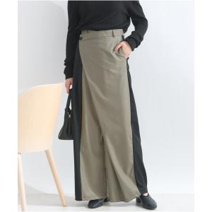 パンツ 配色ラップパンツ レディース