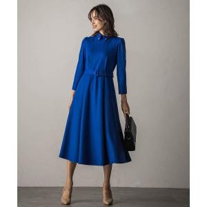 「Viaggio Blu」 長袖ワンピース S ブルー系その他 レディース