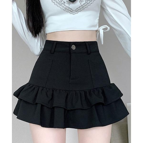 スカート ティアード ミニスカート