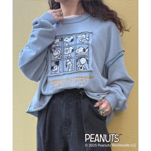 トレーナー スウェット 「PEANUTS 75th」ショート丈プルオーバー レディース