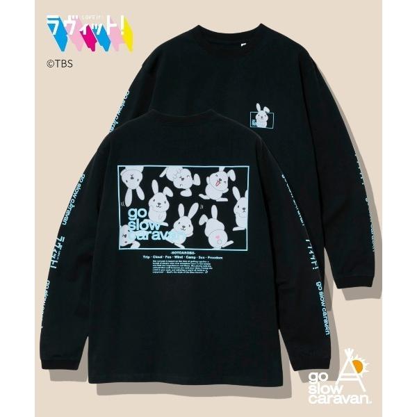 tシャツ ラヴィット！×gsc USACラッピースクエアLOGO LSTEE メンズ レディース