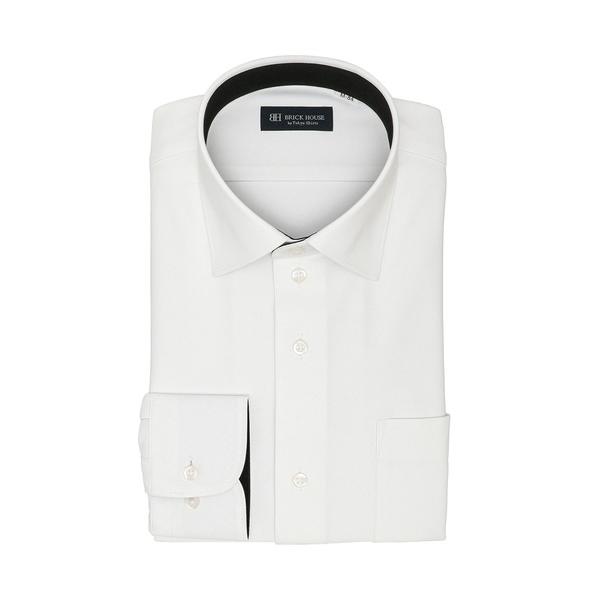 フォーマル シャツ 形態安定ノーアイロン ワイド ニット 長袖ストレッチビジネスワイシャツ メンズ