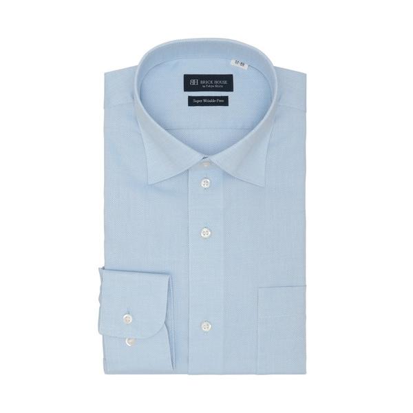 フォーマル シャツ 超形態安定ノーアイロン ワイド 長袖ビジネスワイシャツ（大きいサイズ・長いサイズ...