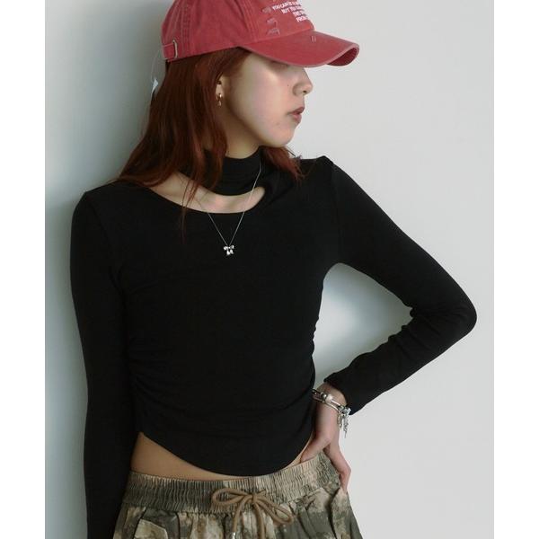 tシャツ One Shoulder Gather Toops /ワンショルダーギャザートップス レデ...