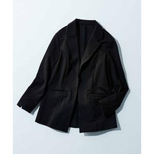 スーツ ＩＥＤＩＴ　きちんと見えて実は伸びやかな優秀テーラードジャケット「ブラック」 レディース