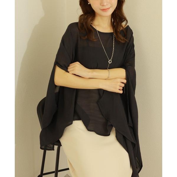 slit sleeve sheer tops /スリットスリーブシアートップス レディース