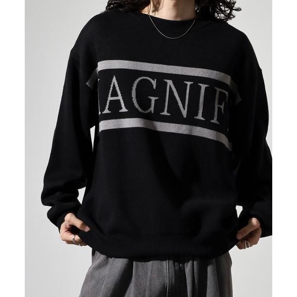 セーター ニット Double jacquard crew neck knit / ダブルジャガード...