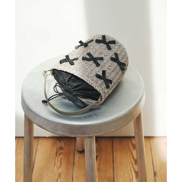 ショルダーバッグ バッグ リボンバスケットショルダーバッグ レディース