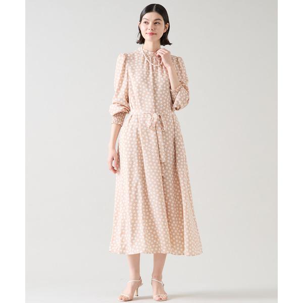 ワンピース ランダムスクエアプリントワンピース