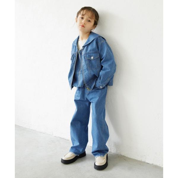 パンツ 「Ou? by EDWIN」デニムカーブパンツ キッズ 子供服 女の子