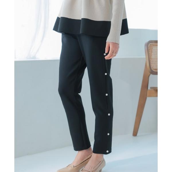 パンツ サイドパール付きパンツ レディース