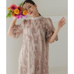 ドレス ボリュームスリーブAラインドレス