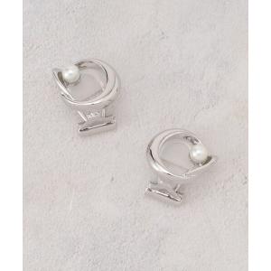 イヤリング メタルサークルパール調イヤリング レディースの買取情報