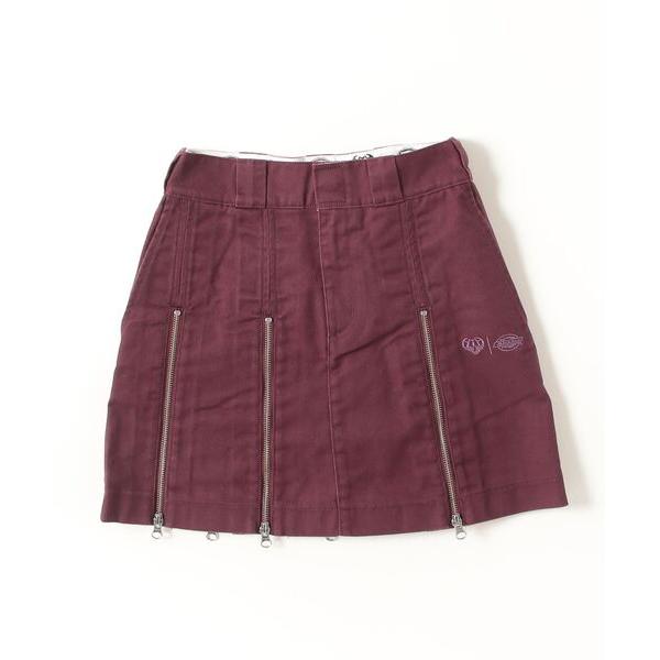 スカート HTH×Dickies　Zip mini skirt