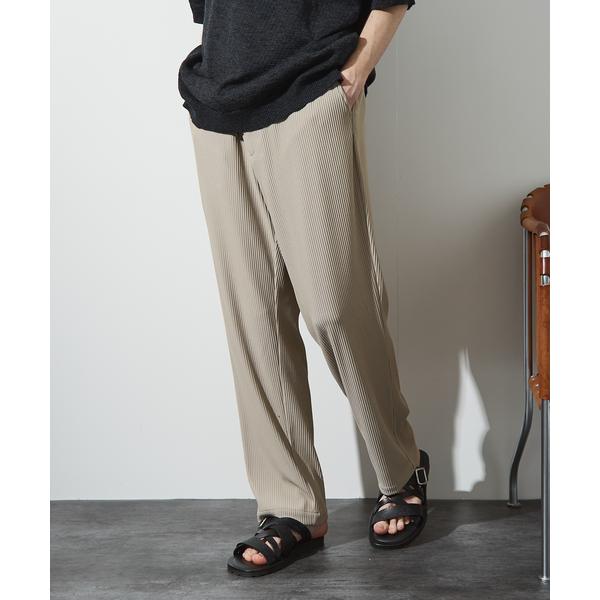 パンツ 「セットアップ対応」プリーツ イージースラックス メンズ レディース