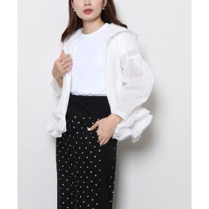 コート アウター メッシュボンディングパーカ レディース