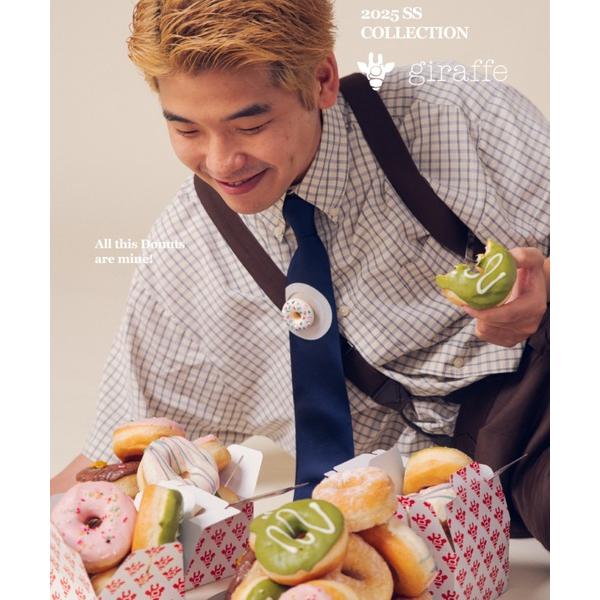 ネクタイ TREATMEタイ（ドーナツ）NAVY