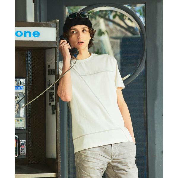 tシャツ 「25S/S」ダイアゴナル ライン 半袖Tシャツ メンズ レディース